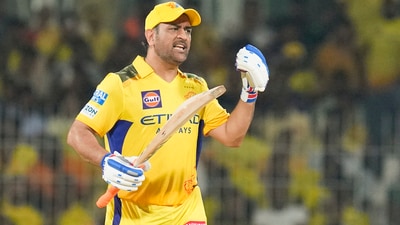 MS Dhoni came out to bat at No.9 during CSK's chase of 197 against RCB at Chepauk (PTI) MS Dhoni came out to bat at No.9 during CSK's chase of 197 against RCB at Chepauk (PTI)