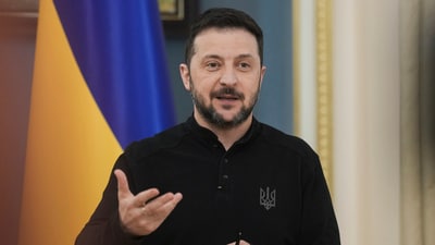 Ukrainian President Volodymyr Zelenskyy slammed Russia for taking too long and responding inadequately to the truce plans outlined by the US (AP) Ukrainian President Volodymyr Zelenskyy slammed Russia for taking too long and responding inadequately to the truce plans outlined by the US (AP)