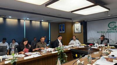 To address traffic congestion in Greater Noida West, the board approved construction of an elevated road from Sector 4 to National Highway-24 via Shahberi, at an estimated cost of ₹400 crore. (HT Photo) To address traffic congestion in Greater Noida West, the board approved construction of an elevated road from Sector 4 to National Highway-24 via Shahberi, at an estimated cost of ₹400 crore. (HT Photo)