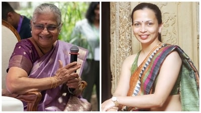 Sudha Murthy and Rujuta Diwekar recently sat together to share gems on healthy living. Sudha Murthy and Rujuta Diwekar recently sat together to share gems on healthy living.