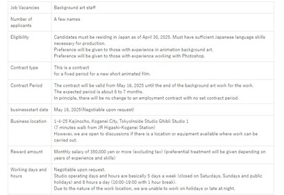 Job details Job details