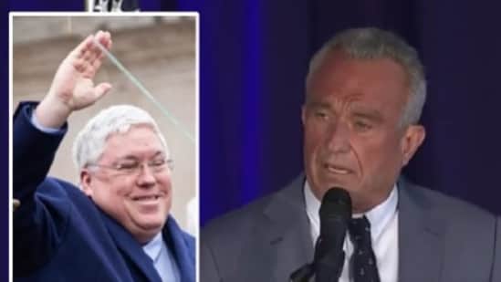 RFK Jr asked the audience if Morrisey should make a commitment to weigh in publicly every month. He also mentioned that if the governor lost thirty pounds, he would come back to West Virginia to join him in celebrating and weighing in.