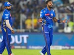 Hardik Pandya and Rohit Sharma during MI's match vs GT Hardik Pandya and Rohit Sharma during MI's match vs GT
