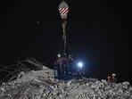 Rescue workers clear rubble on the top at the site of an under-construction building collapse in Bangkok on March 30, 2025, two days after an earthquake struck central Myanmar and Thailand. Rescue workers clear rubble on the top at the site of an under-construction building collapse in Bangkok on March 30, 2025, two days after an earthquake struck central Myanmar and Thailand.