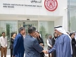 Abu Dhabi Crown Prince Sheikh Khaled bin Mohamed at the inauguration of IIT Delhi Abu Dhabi campus (Photo posted on X by @dpradhanbjp)