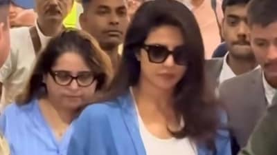 Priyanka Chopra spotted at Jaipur airport. Priyanka Chopra spotted at Jaipur airport.