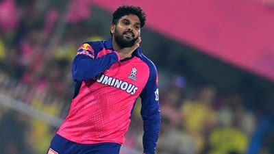 Wanindu Hasaranga’s (4/35) brilliance derailed Chennai Super Kings’ chase as Rajasthan Royals sealed a six-run win on Sunday night. (AFP) Wanindu Hasaranga’s (4/35) brilliance derailed Chennai Super Kings’ chase as Rajasthan Royals sealed a six-run win on Sunday night. (AFP)