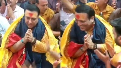 Govinda went to the Mahakaleshwar Jyotirlinga Temple. Govinda went to the Mahakaleshwar Jyotirlinga Temple.