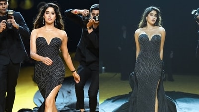 Janhvi Kapoor turned showstopper for Rahul Mishra. Janhvi Kapoor turned showstopper for Rahul Mishra.