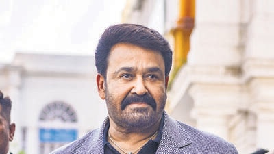 Malayalam film actor Mohanlal during a press meet for his upcoming film 'L2: Empuraan', in New Delhi. (PTI)