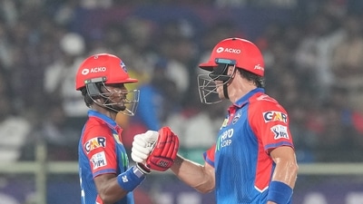 Abhishek Porel and Tristan Stubbs however closed the doors on SRH. The pair put up an unbeaten 51-run stand in 28 balls to see DC home. (PTI) Abhishek Porel and Tristan Stubbs however closed the doors on SRH. The pair put up an unbeaten 51-run stand in 28 balls to see DC home. (PTI)