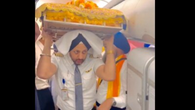 Air India transported Guru Granth Sahib Saroops with full reverence from Delhi to Hong Kong. (Instagram/sarab_minhas) Air India transported Guru Granth Sahib Saroops with full reverence from Delhi to Hong Kong. (Instagram/sarab_minhas)