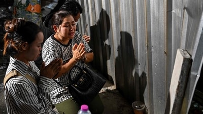 After the Myanmar earthquake, several bodies remain buried under the collapsed buildings (Representative image/AFP) After the Myanmar earthquake, several bodies remain buried under the collapsed buildings (Representative image/AFP)