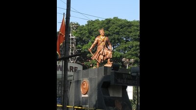 The statue is a significant site where various political parties and organizations gather to pay tribute. (HT) The statue is a significant site where various political parties and organizations gather to pay tribute. (HT)