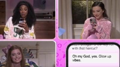 SNL takes dig at Signal scandal: Mikey Madison, who won Oscar for 'Anora', played a role of a teenage girl chatting with her pals -- Ego Nwodim and Sarah Sherman -- about high school and crushes. SNL takes dig at Signal scandal: Mikey Madison, who won Oscar for 'Anora', played a role of a teenage girl chatting with her pals -- Ego Nwodim and Sarah Sherman -- about high school and crushes.