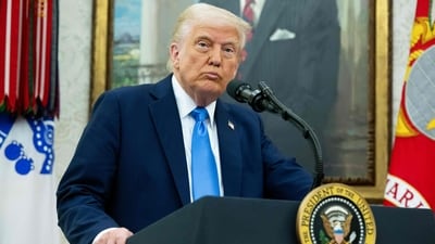 Trump sat for an interview with NBC News, just a day after JD Vance and other American officials' trip to a US military installation in Greenland, garnering criticism from Denmark. (AFP file photo) Trump sat for an interview with NBC News, just a day after JD Vance and other American officials' trip to a US military installation in Greenland, garnering criticism from Denmark. (AFP file photo)