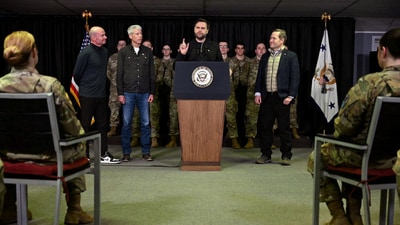 U.S. Vice President JD Vance's remarks prompted huge uproar after he blasted Denmark for not keeping Greenland safe from Russia and China. (via REUTERS)