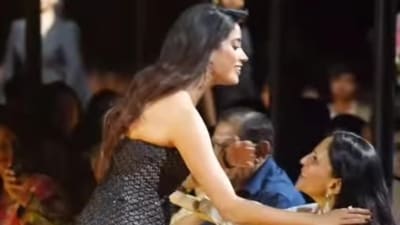 On the work front, Janhvi will be seen alongside Ram Charan in his much-anticipated 16th film, now titled Peddi. On the work front, Janhvi will be seen alongside Ram Charan in his much-anticipated 16th film, now titled Peddi.