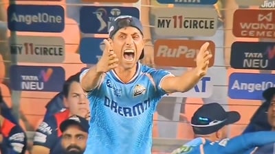 Ashish Nehra had lost his cool during GT vs MI game