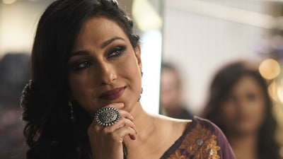 Rituparna Sengupta in a still from Puratawn. Rituparna Sengupta in a still from Puratawn.