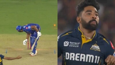 Mohammed Siraj dismissed Rohit Sharma in GT vs MI game Mohammed Siraj dismissed Rohit Sharma in GT vs MI game