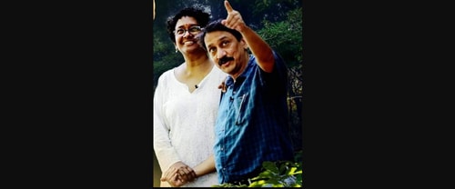 The image shows power couple Sarada Muraleedharan and V Venu. (X/@pendown) The image shows power couple Sarada Muraleedharan and V Venu. (X/@pendown)