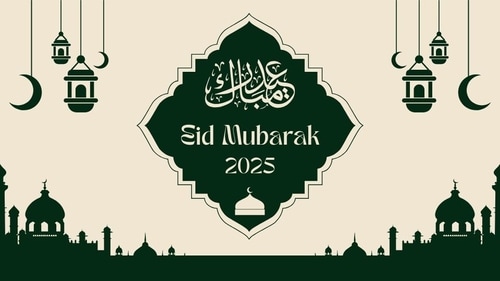 Eid Mubarak 2025. (Image by Canva) Eid Mubarak 2025. (Image by Canva)