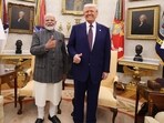 Prime Minister Narendra Modi met with US President Donald Trump at the White House in Washington, DC, to discuss strengthening the India-US bilateral partnership across various sectors.