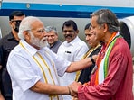 Prime Minister Narendra Modi and Congress MP Shashi Tharoor. Prime Minister Narendra Modi and Congress MP Shashi Tharoor.