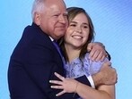 Hope Walz with her dad Tim Walz