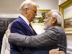 Prime Minister Narendra Modi being greeted by US President Donald Trump at the White House, in Washington, DC. Prime Minister Narendra Modi being greeted by US President Donald Trump at the White House, in Washington, DC.
