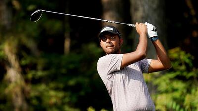 Indian golfer Veer Ahlawat is playing in his first year on the DP World Tour. Indian golfer Veer Ahlawat is playing in his first year on the DP World Tour.