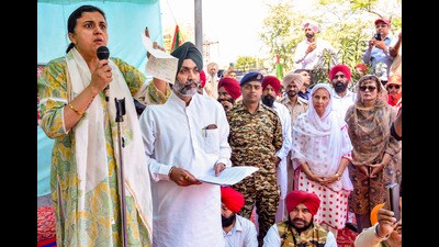 Jasvinder Kaur, wife of Colonel Pushpinder Bath (PTI)