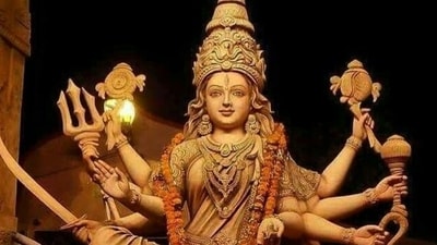 Day 4 of Navratri this year, dated October 6, is dedicated to Mata Kushmanda (Photos: X) Day 4 of Navratri this year, dated October 6, is dedicated to Mata Kushmanda (Photos: X)