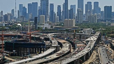 Mumbai’s real estate market recorded over 15,603 property registrations in March, marking a 10.3% year-on-year (YoY) increase. (Photo by Punit PARANJPE / AFP)   (Representational photo) (AFP)