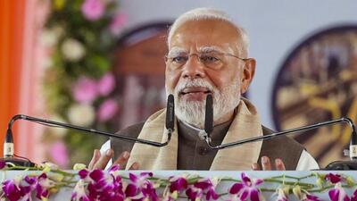 Prime Minister Narendra Modi speaks in Bilaspur, Chhattisgarh on Sunday. (narendramodi.in) Prime Minister Narendra Modi speaks in Bilaspur, Chhattisgarh on Sunday. (narendramodi.in)