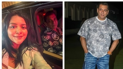 Salman Khan was caught by a fan on busy streets of Dubai for a selfie. (Instagram) Salman Khan was caught by a fan on busy streets of Dubai for a selfie. (Instagram)