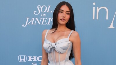 US singer Madison Beer arrives for the 2025 Billboard Women in Music, honoring US rapper and singer Doechii as Billboard Woman of the Year, in the YouTube Theater at Hollywood Park in Inglewood, California, on March 29, 2025. (Photo by ETIENNE LAURENT / AFP) (AFP)
