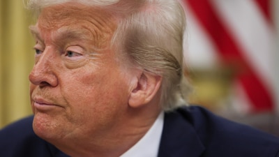 Donald Trump revealed which Democrat he would like to run against for a potential third term as US President (REUTERS)
