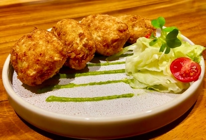 Sesame chicken and cheese cutlets (HTBS)