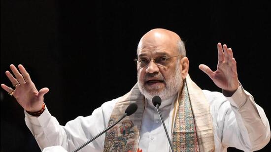 Amit Shah is also likely to visit forward areas in Jammu region and meet the troops deployed in border security. (HT file photo)