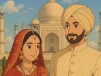 A Studio Ghibli-style portrait of Russian influencer Dinara and her 'imaginary' Indian husband created by ChatGPT. A Studio Ghibli-style portrait of Russian influencer Dinara and her 'imaginary' Indian husband created by ChatGPT.