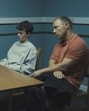 This image released by Netflix shows Mark Stanley, from left, Owen Cooper and Stephen Graham in a scene from "Adolescence." (Netflix via AP) (AP)