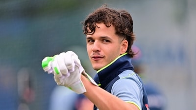 Sam Konstas was on Tuesday awarded his first central contract by Cricket Australia for the 2025-26 season. (AFP) Sam Konstas was on Tuesday awarded his first central contract by Cricket Australia for the 2025-26 season. (AFP)