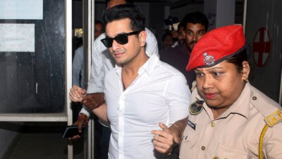 YouTuber Ranveer Allahbadia being brought for questioning by the Guwahati Police on March 7. (PTI) YouTuber Ranveer Allahbadia being brought for questioning by the Guwahati Police on March 7. (PTI)