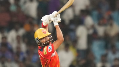 Prabhsimran fell after scoring 69 runs in 34 balls but Shreyas continued the charge. Iyer made his debut with an unbeaten 97 in 42 balls. He followed that up on Tuesday with an unbeaten 52 off 30 balls. (PTI) Prabhsimran fell after scoring 69 runs in 34 balls but Shreyas continued the charge. Iyer made his debut with an unbeaten 97 in 42 balls. He followed that up on Tuesday with an unbeaten 52 off 30 balls. (PTI)