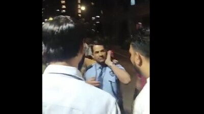 The guard explained that he could not speak the local language as he was from North India. (मनसे वृत्तांत अधिकृत/Facebook)