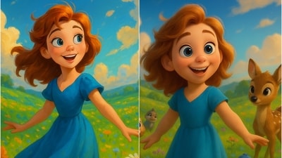 Disney (L) and Pixar-style (R) images created on OpenAI's ChatGPT. Disney (L) and Pixar-style (R) images created on OpenAI's ChatGPT.