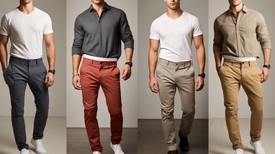 Cotton pants for men to stay cool and stylish; Find your perfect pair of pants (AI Generated) Cotton pants for men to stay cool and stylish; Find your perfect pair of pants (AI Generated)