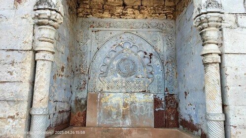 Inside the walls of Bayana Idgah in Rajasthan